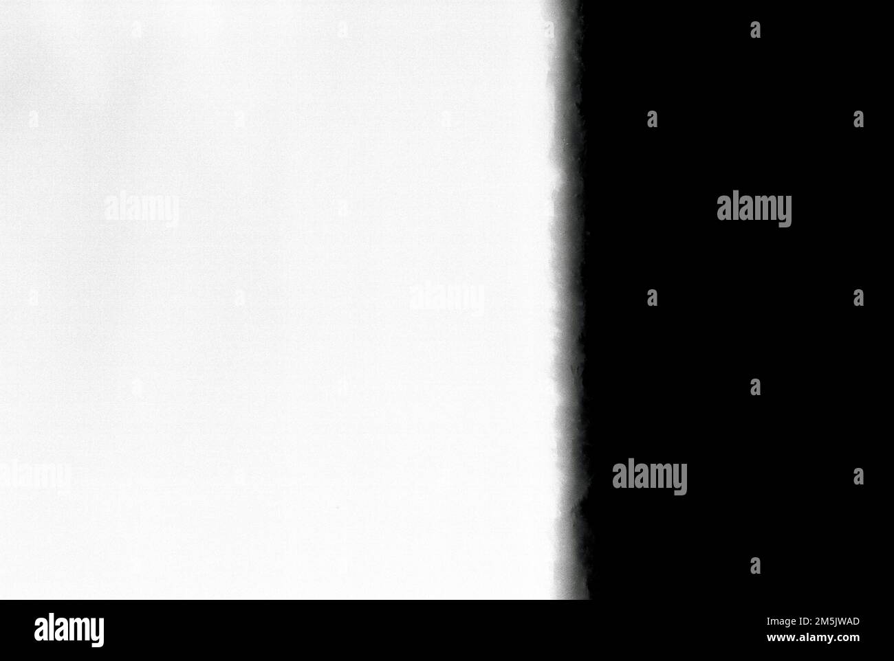 100 Iso Half burnt Black and White film grain textured background Stock Photo