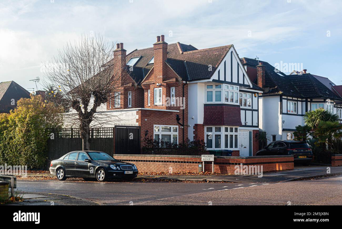 Corner house, Edgware, England, UK Stock Photo Alamy