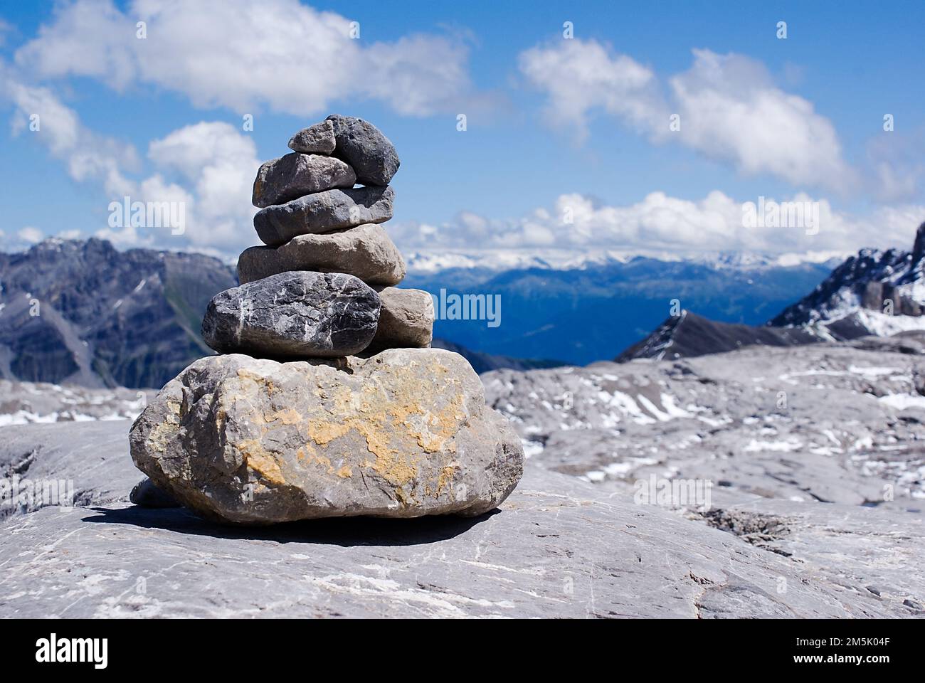 Stack Of Rocks Backgrounds A closeup shot of rocks stacked on top of each other with a beautiful ...