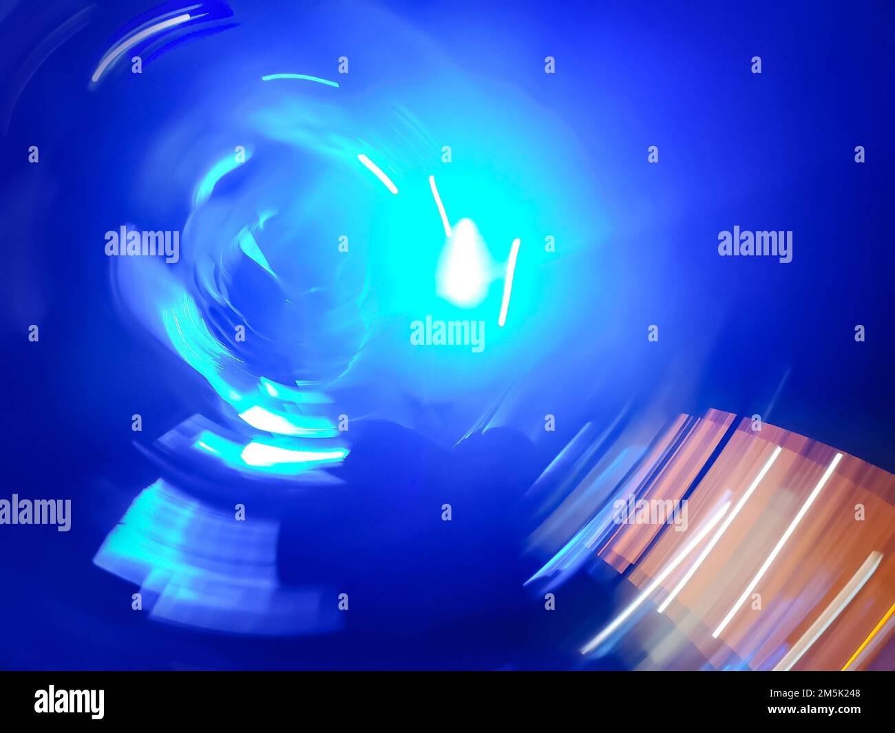 Future trends in modern technologies defocused. Stock Photo