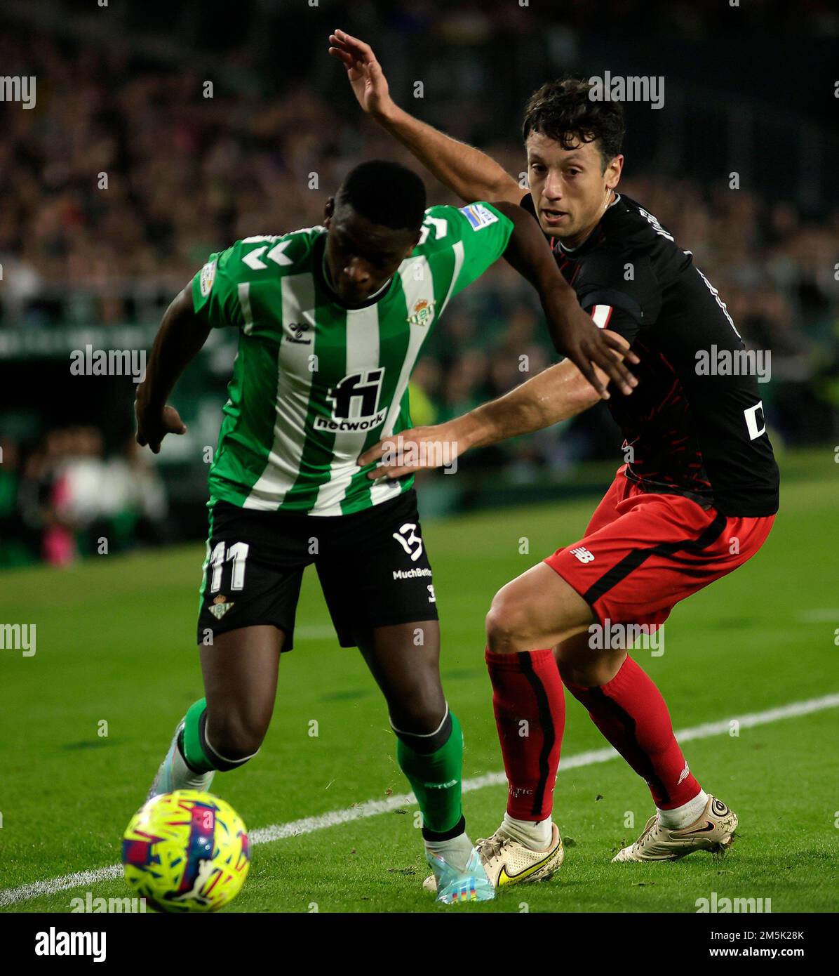 Spanish La Liga soccer match Betis vs Athletic Club Bilbao at Benito 