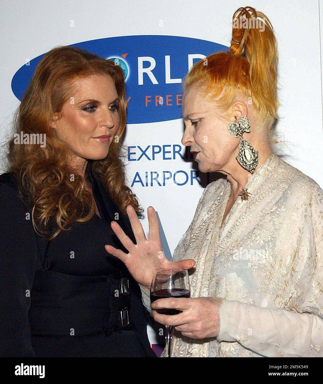 File photo dated 27/10/04 of Sarah, Duchess of York (left) with Dame ...