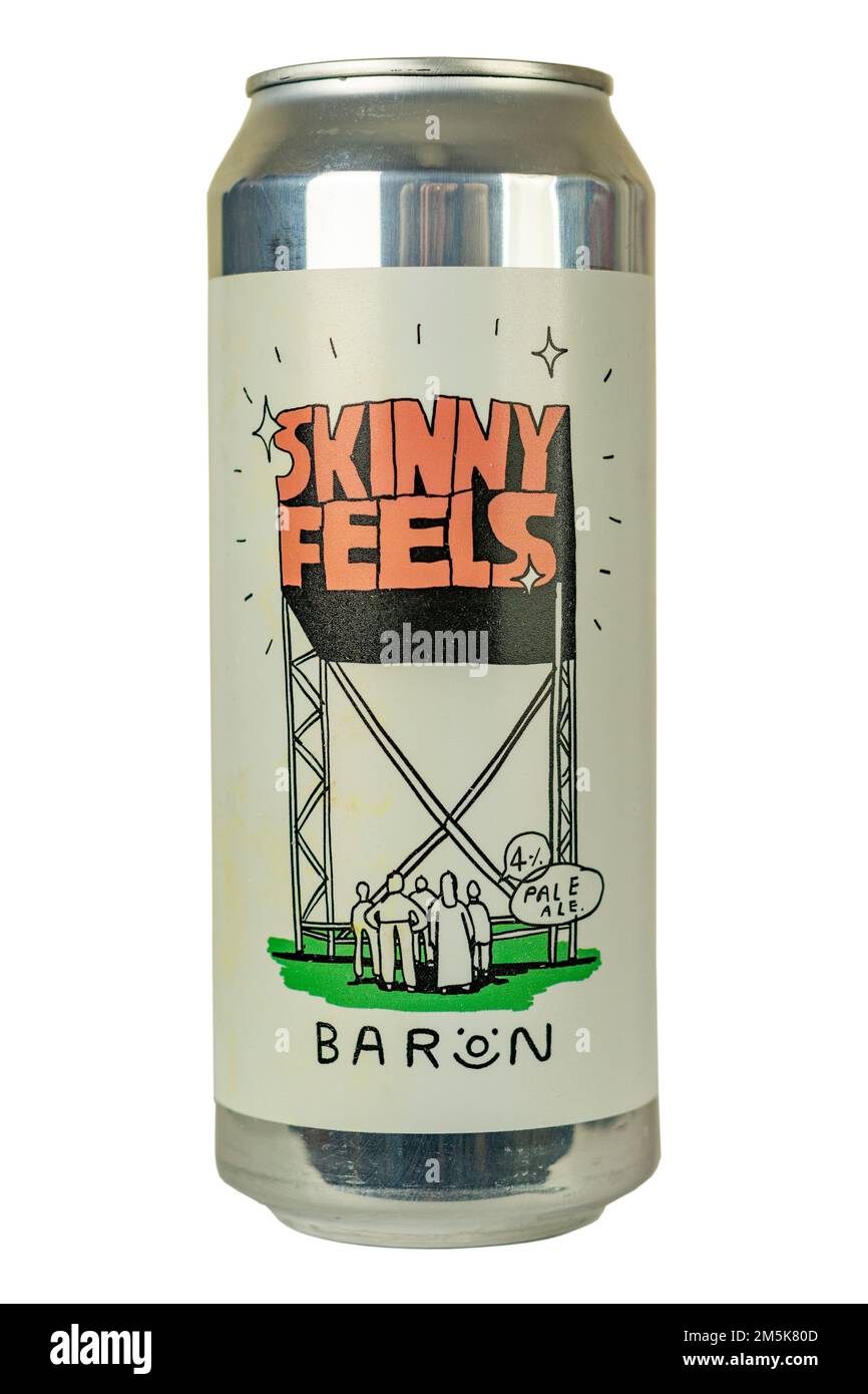 Baron Brewing - Skinny Feels Pale Ale - abv 4%. Stock Photo