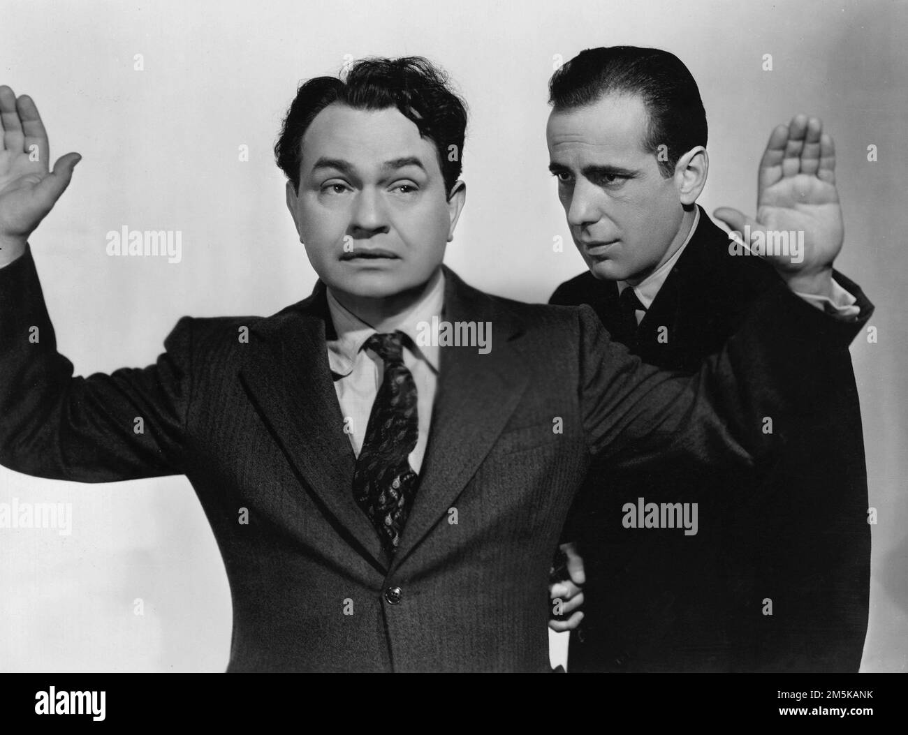 Edward G. Robinson and Humphrey Bogart in 'Brother Orchid' ( Publicity photo 1940) Stock Photo