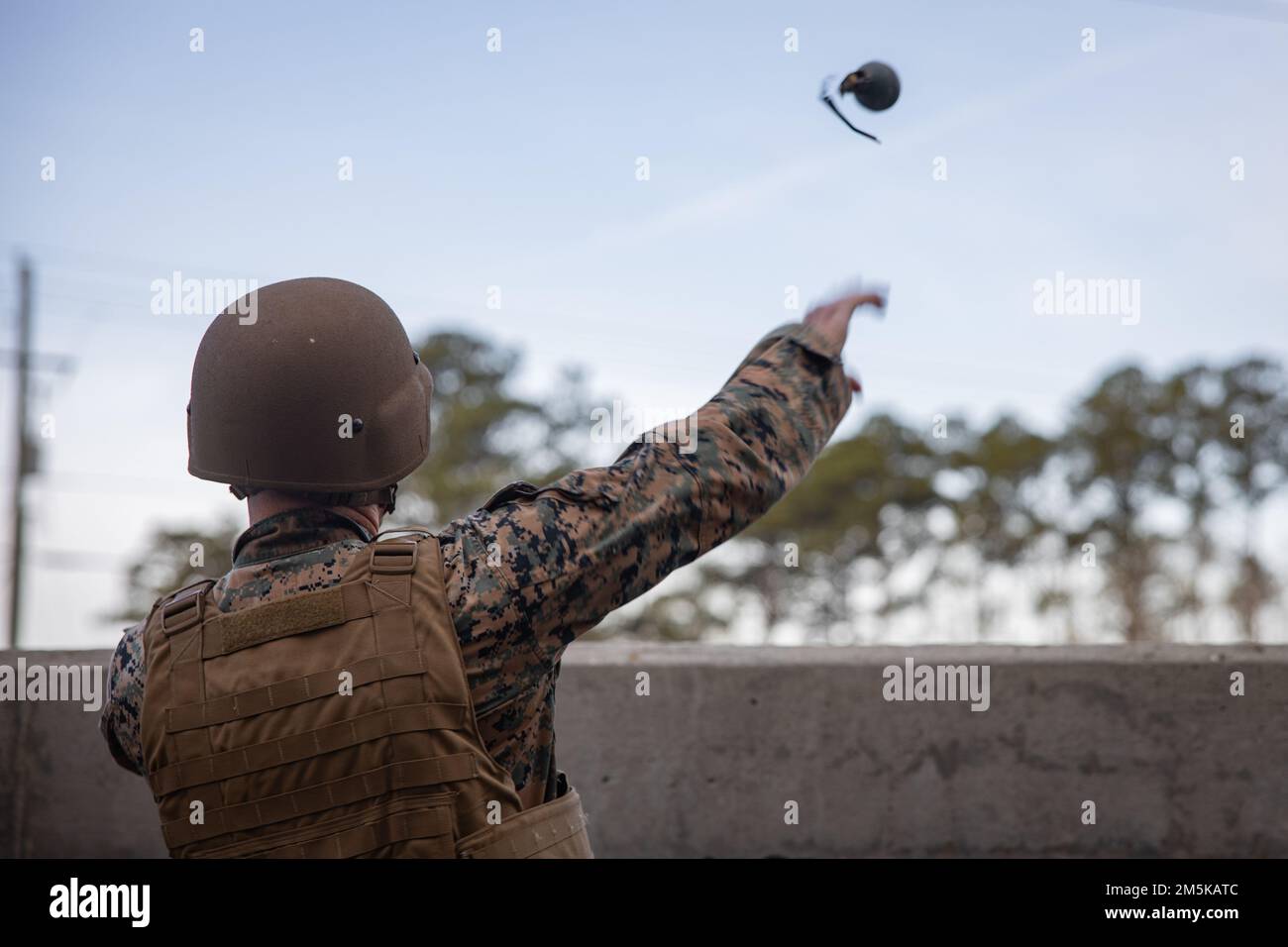 A U.S. Marine with Combat Logistics Battalion 451, 4th Marine Logistics