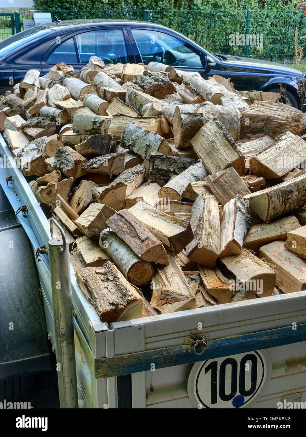 The wood load in a truck Stock Photo - Alamy