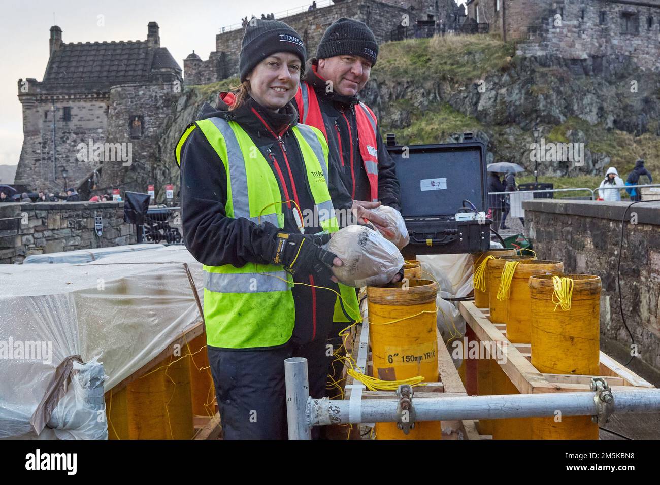 Pyrotechnic technicians hi-res stock photography and images - Alamy