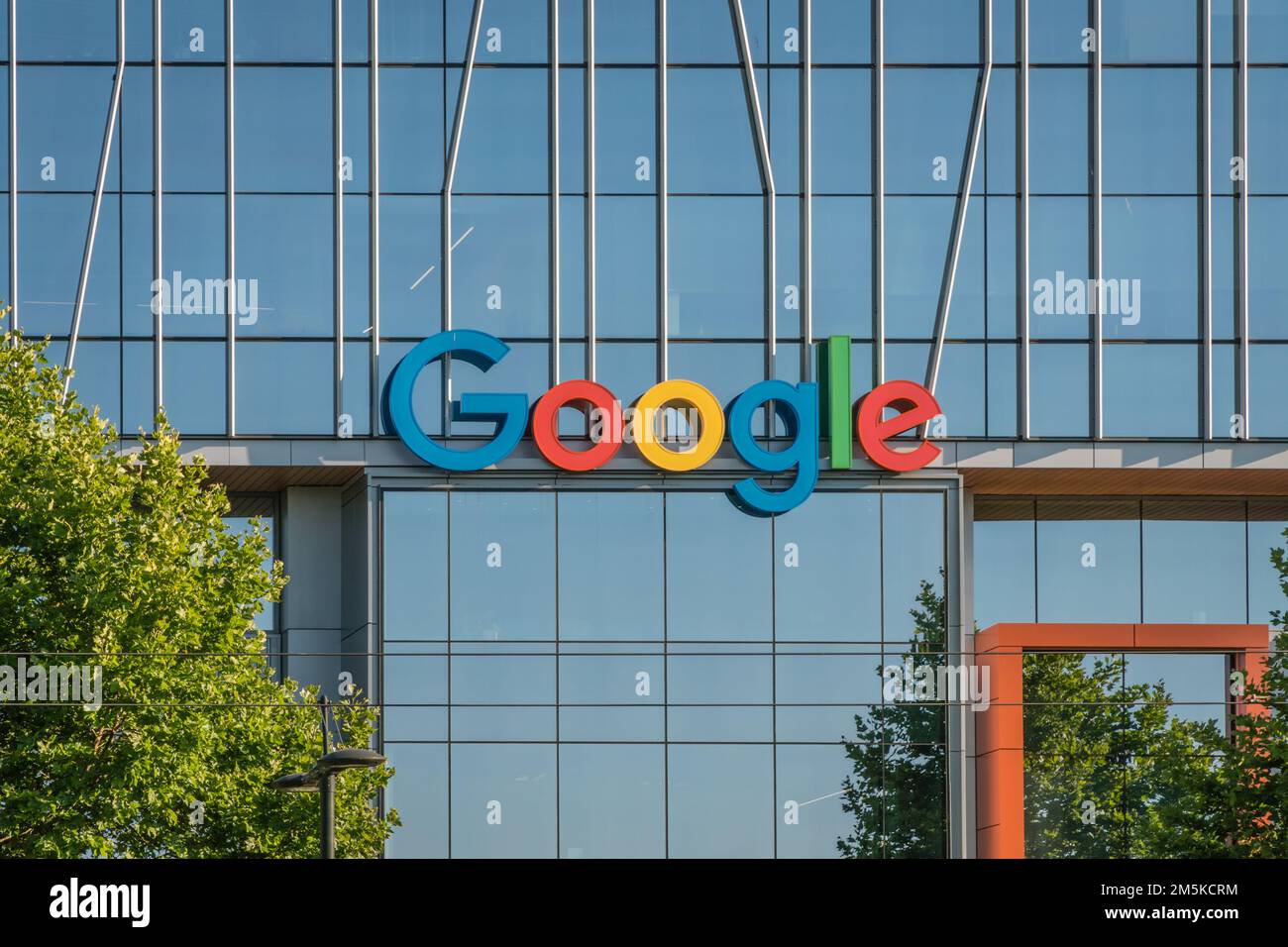 Seattle, WA, US-July 5, 2021:  Google headquarters building in the South Lake Union neighborhood. Stock Photo