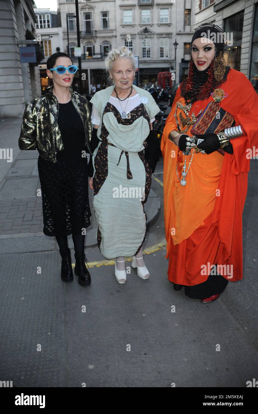 Rose McGowan, Vivienne Westwood, Daniel Lismore at the Ash From Chaos