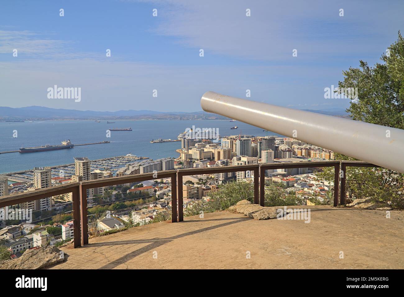 Devils Gap Battery in Gibraltar a former World War installation Stock ...