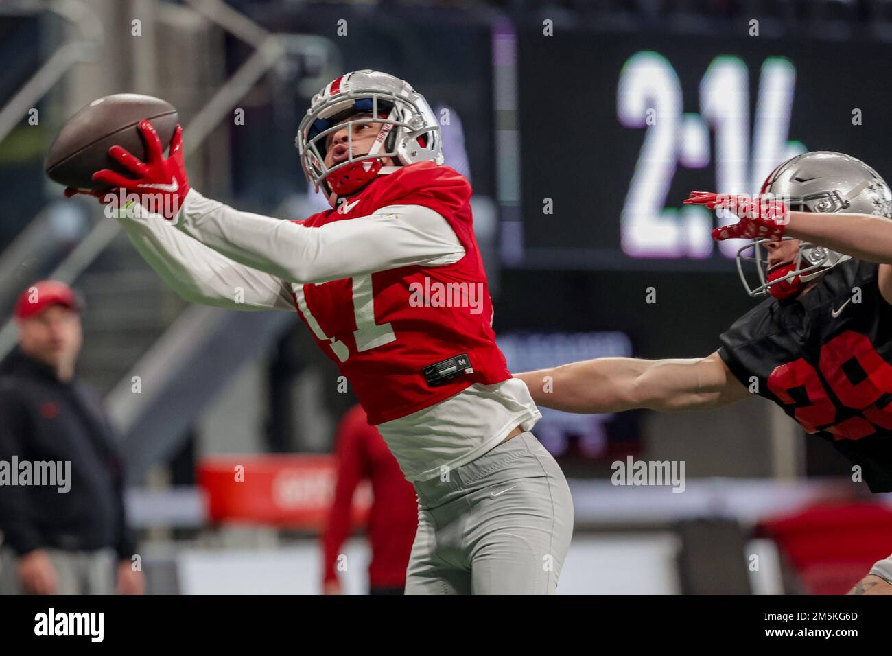 New Orleans, USA. 10th Sep, 2023. Tennessee Titans quarterback Ryan  Tannehill (17) attempts a pass against an outstretched New Orleans Saints  defensive end Payton Turner (98) during a National Football League game