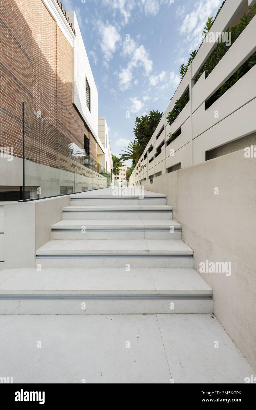 Concrete corridor with railing hi-res stock photography and images - Alamy