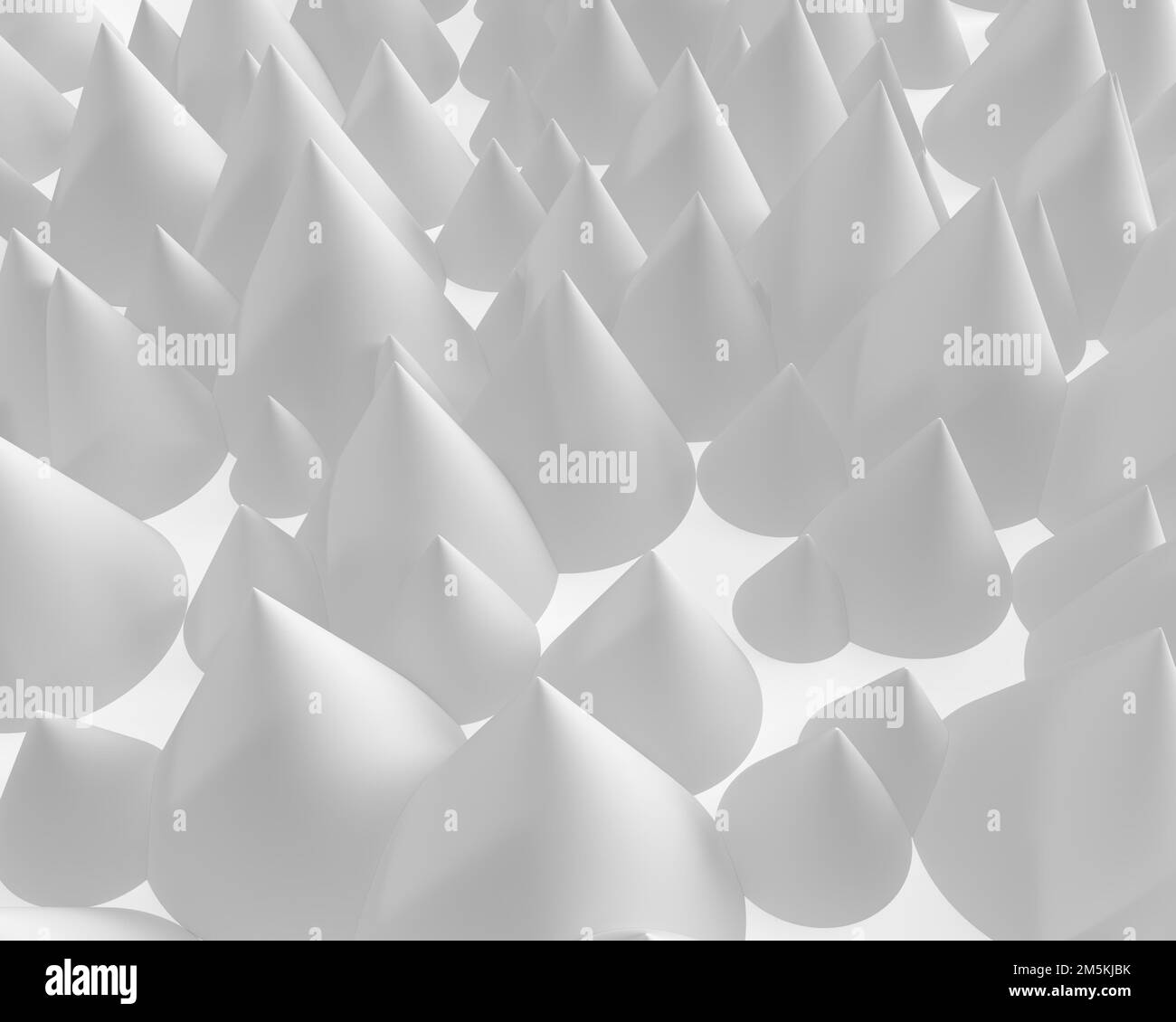 Three dimensional model. Pointed white peaks Stock Photo Alamy