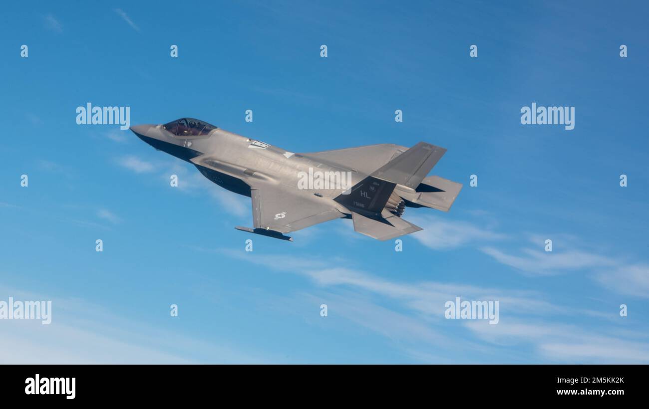 An F-35A Lightning II assigned to the 4th Fighter Squadron, Hill Air ...