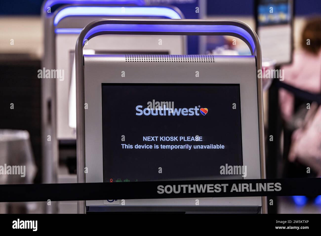 Los Angeles, USA. 29th Dec, 2022. Southwest Airlines still experiencing