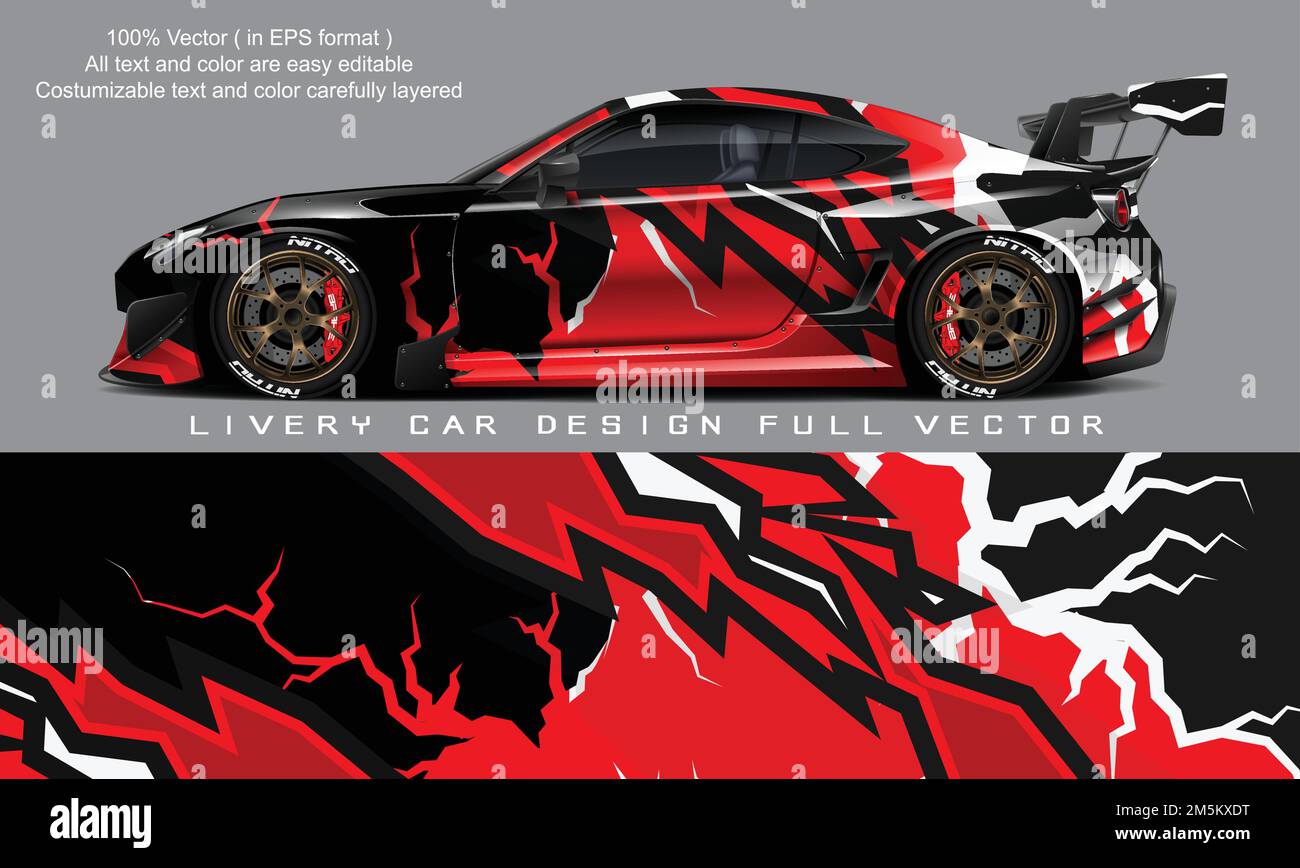 car livery graphic vector. abstract grunge background design for