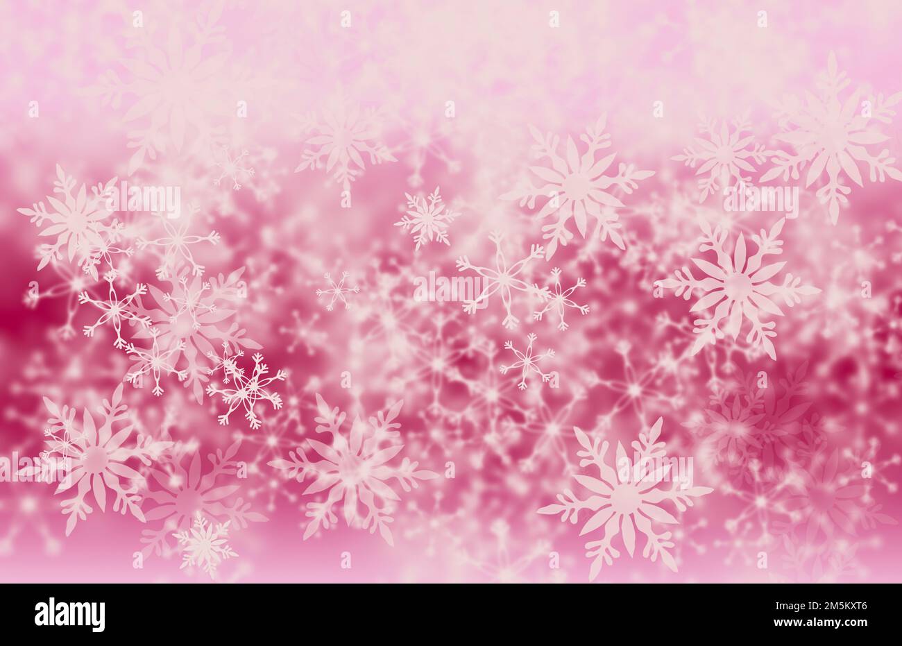 computer generated high resolution image of red snowflakes abstract background Stock Photo