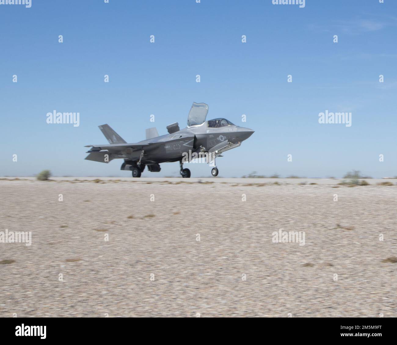 An F-35B Lightning II with Marine Operational Test and Evaluation ...