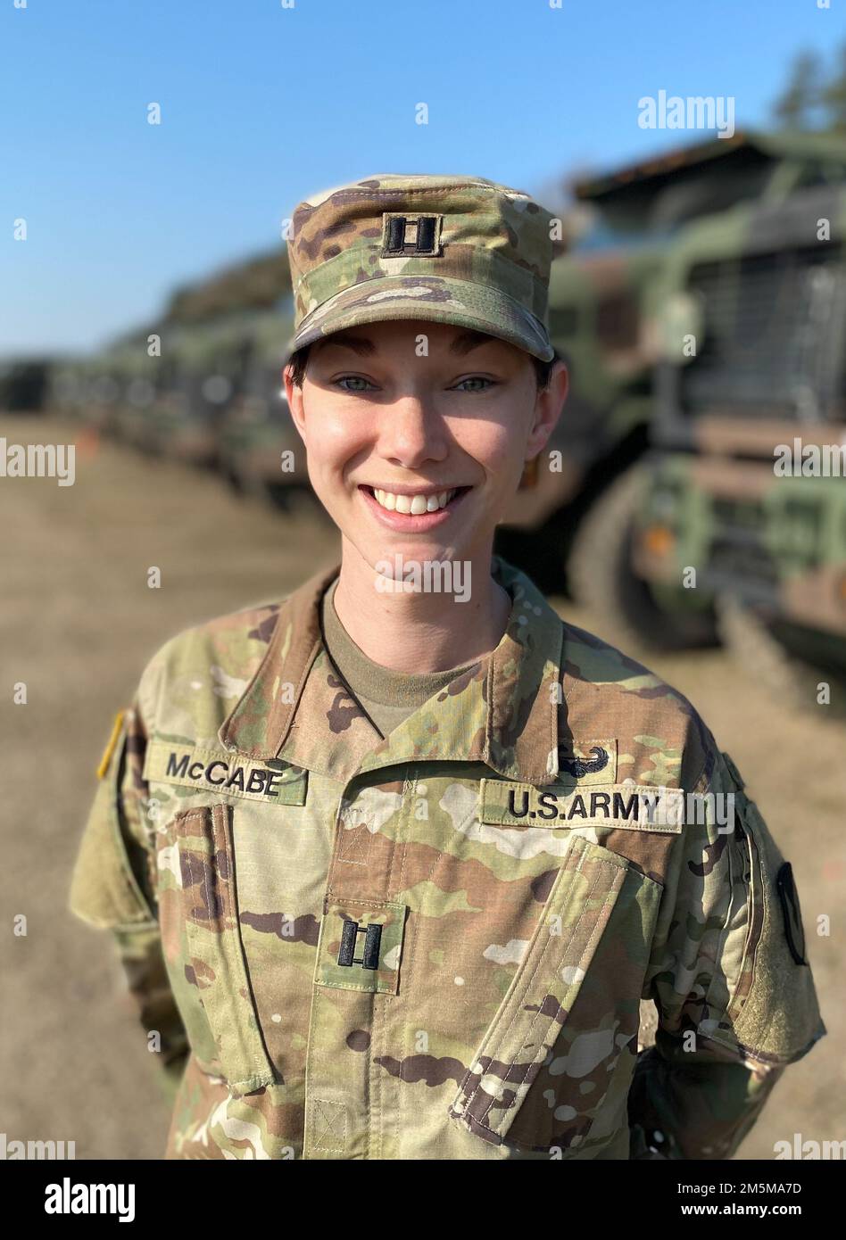 Army Cpt. Julie McCabe is the operations officer at Zutendaal Army