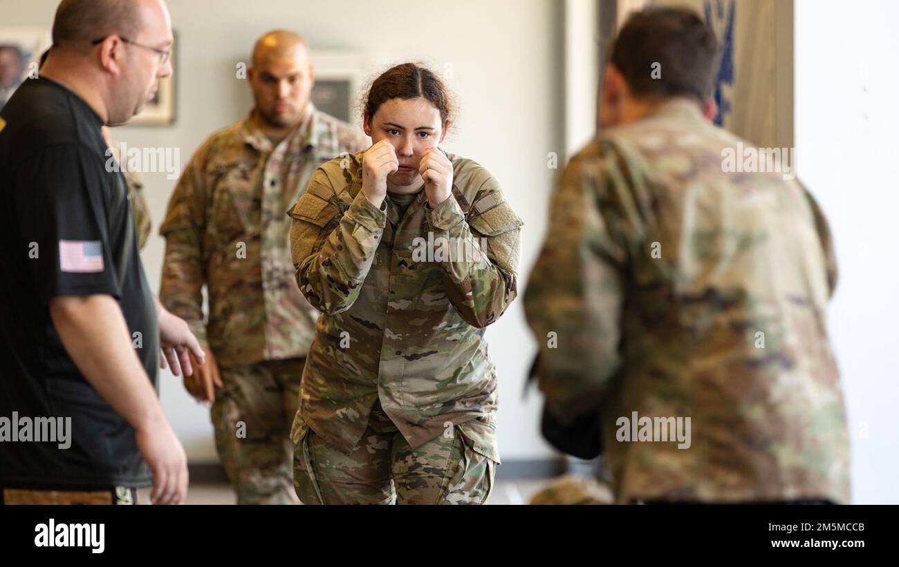 U.S. Army Cpl. Brittany Vardouniotis, a laboratory specialist assigned