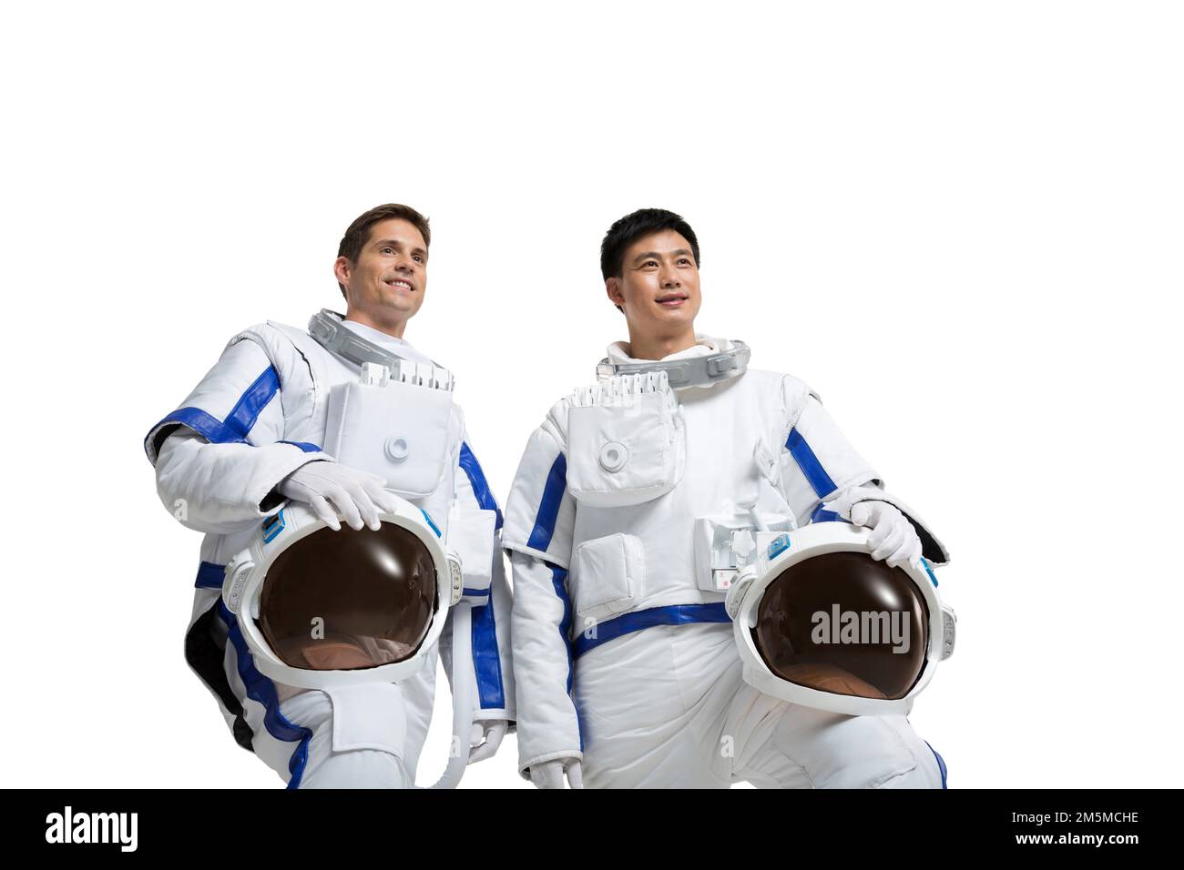 Take two male astronauts Stock Photo - Alamy