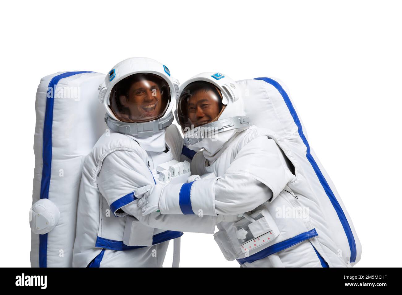 Take two male astronauts Stock Photo - Alamy