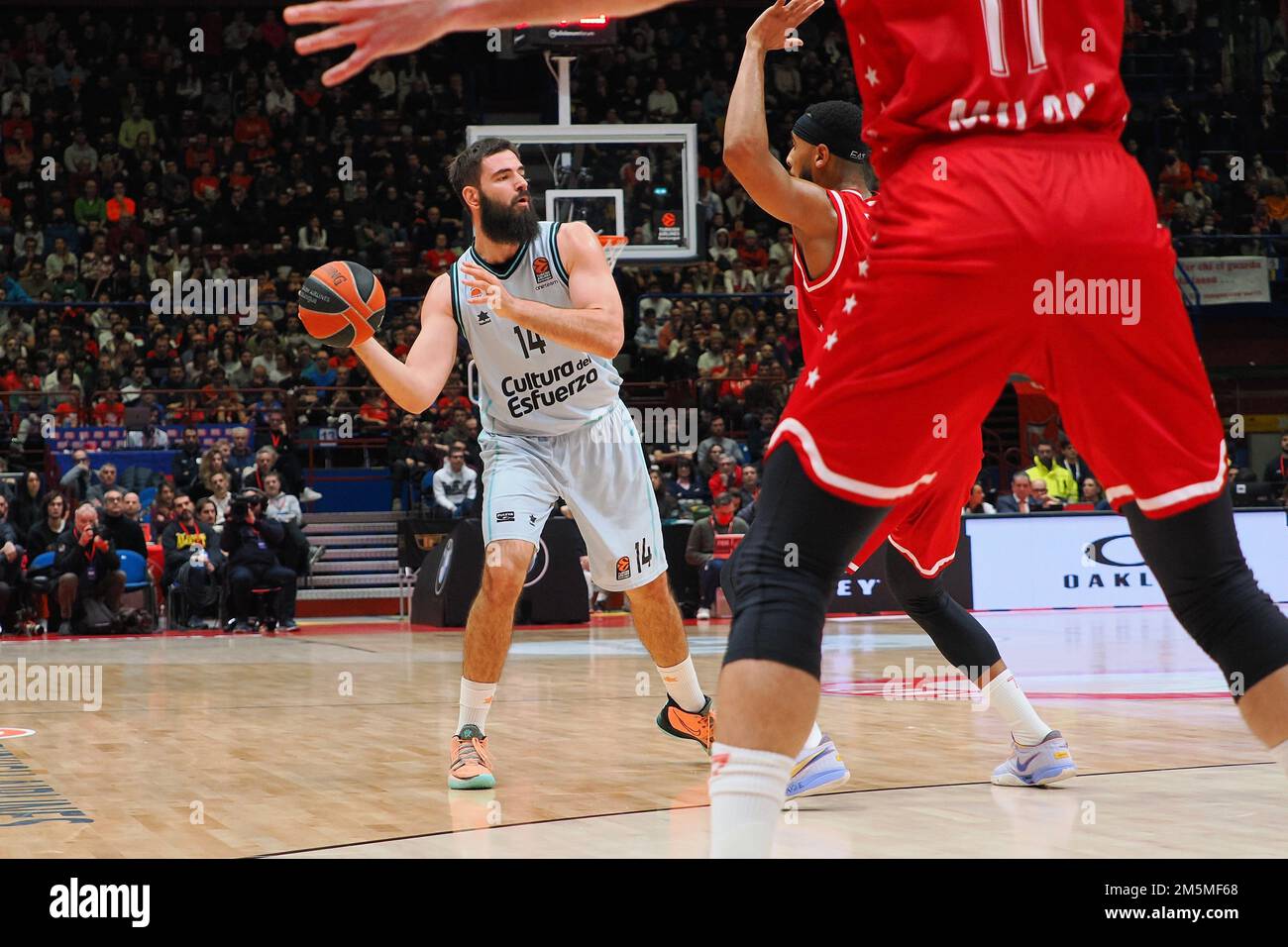 Forum of Assago, Milan, Italy, December 29, 2022, Bojan Dubljevic (Valencia  Basket) during EA7 Emporio Armani Milano vs Valencia Basket - Basketbal  Stock Photo - Alamy