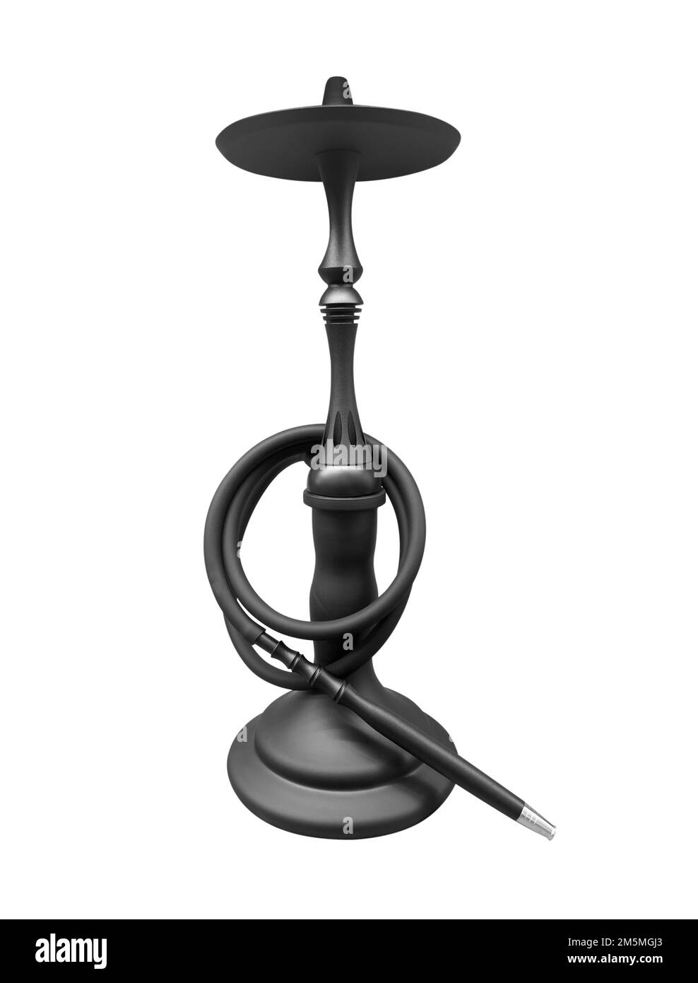 Туц single hookah isolated on white background. Hookah for smoking of