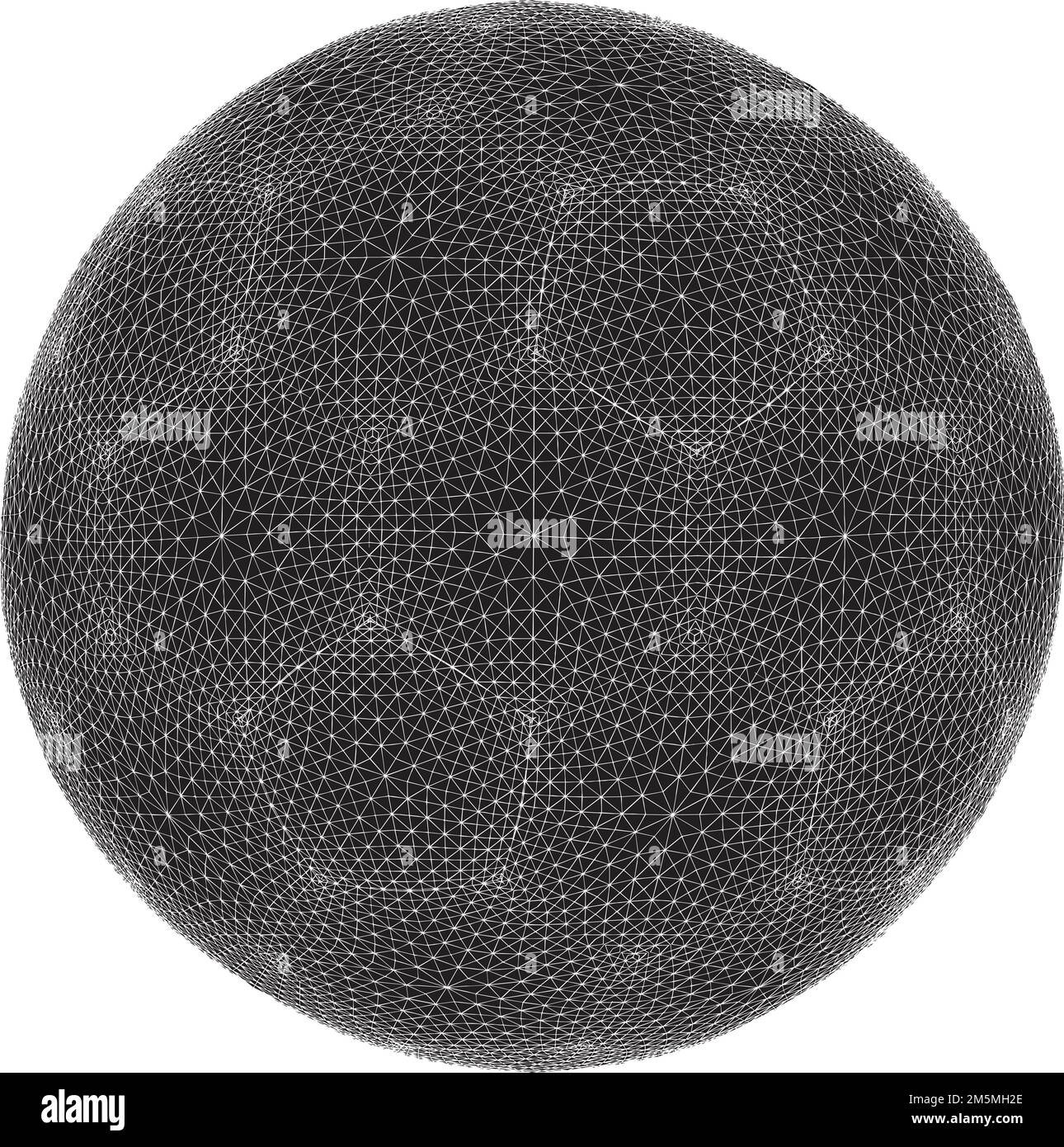 Football Soccer Ball Sphere Net Vector. Illustration On White Background. A vector illustration