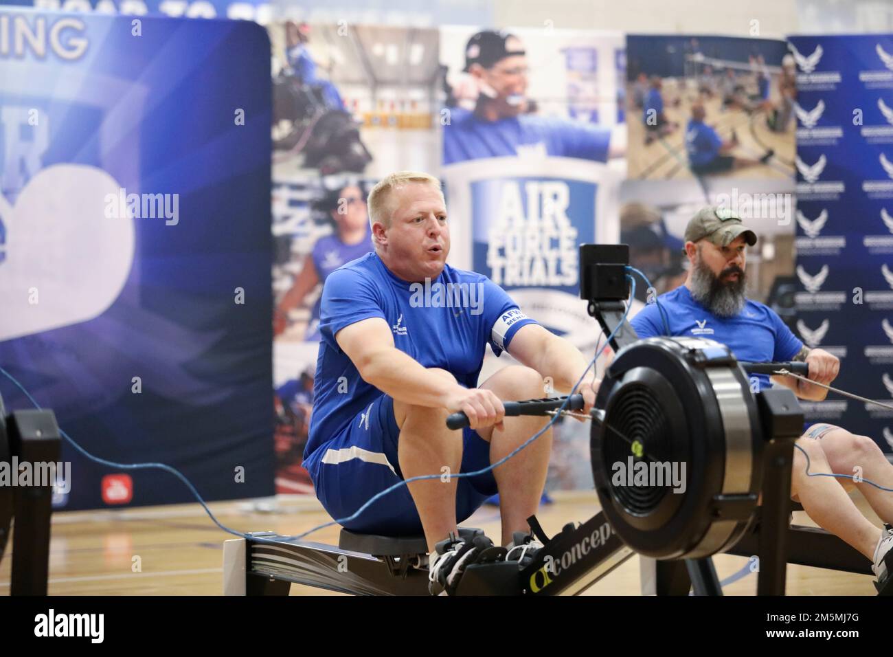 Warriors competed in the rowing competition during Air Force Trials at