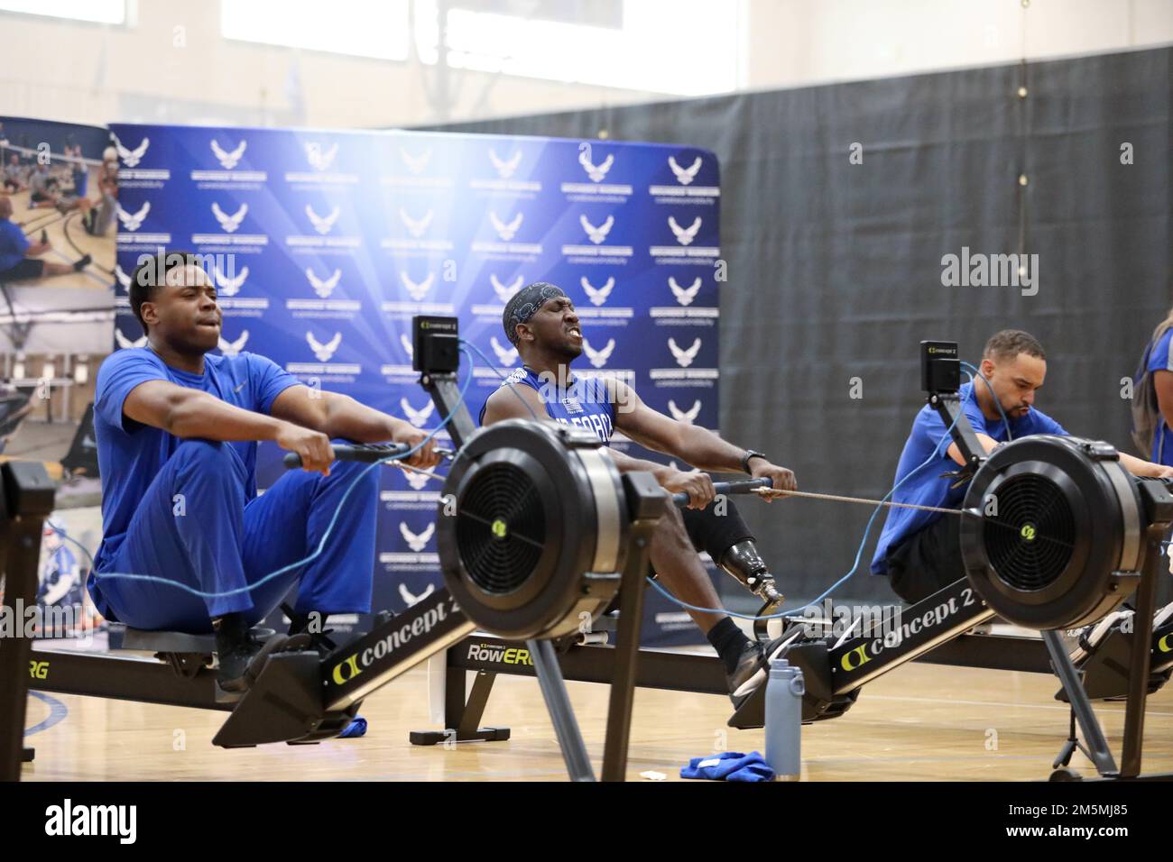 Warriors competed in the rowing competition during Air Force Trials at