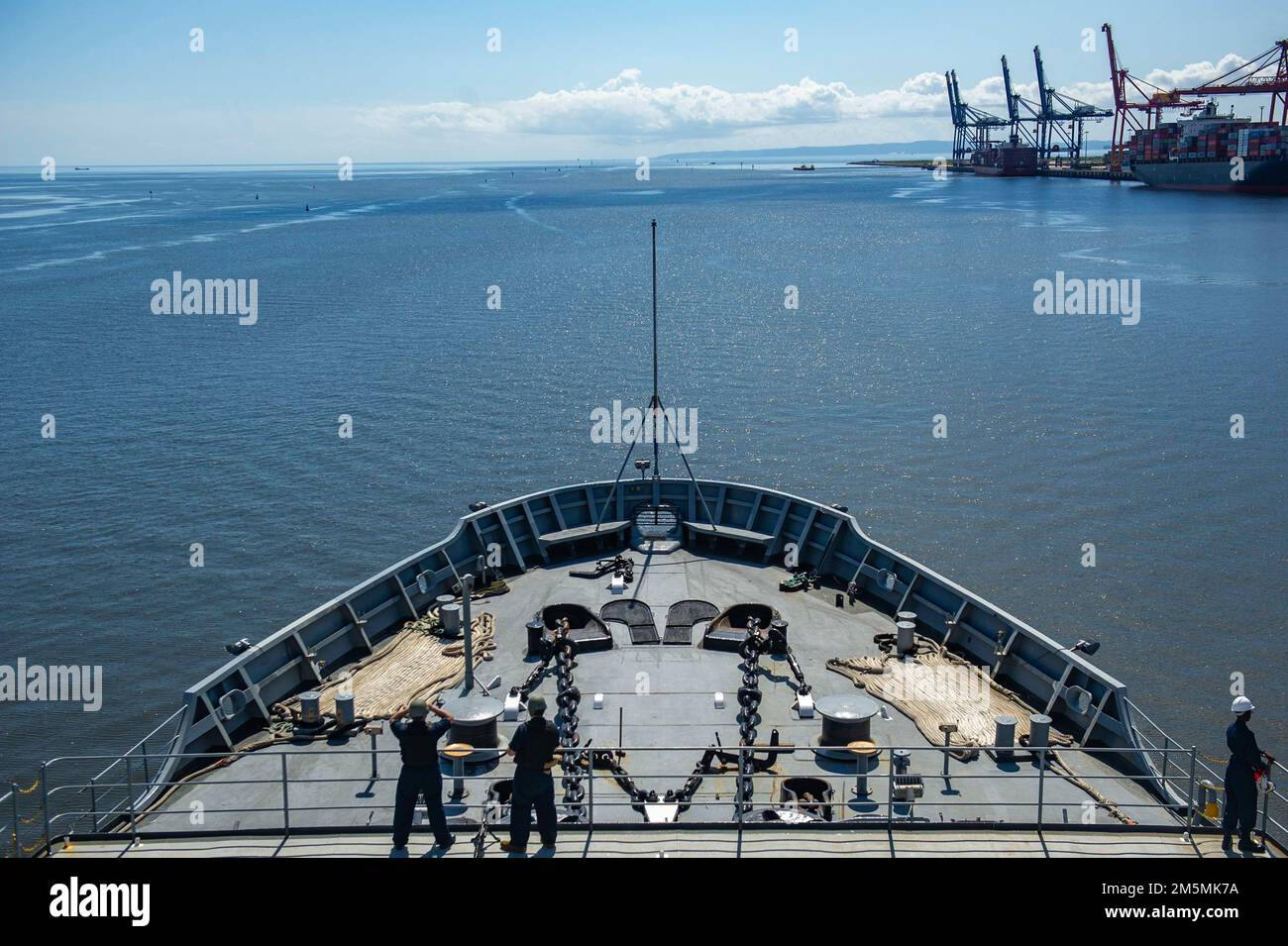 BRISBANE, Australia (March 25, 2022) –The Emory S. Land-class submarine ...