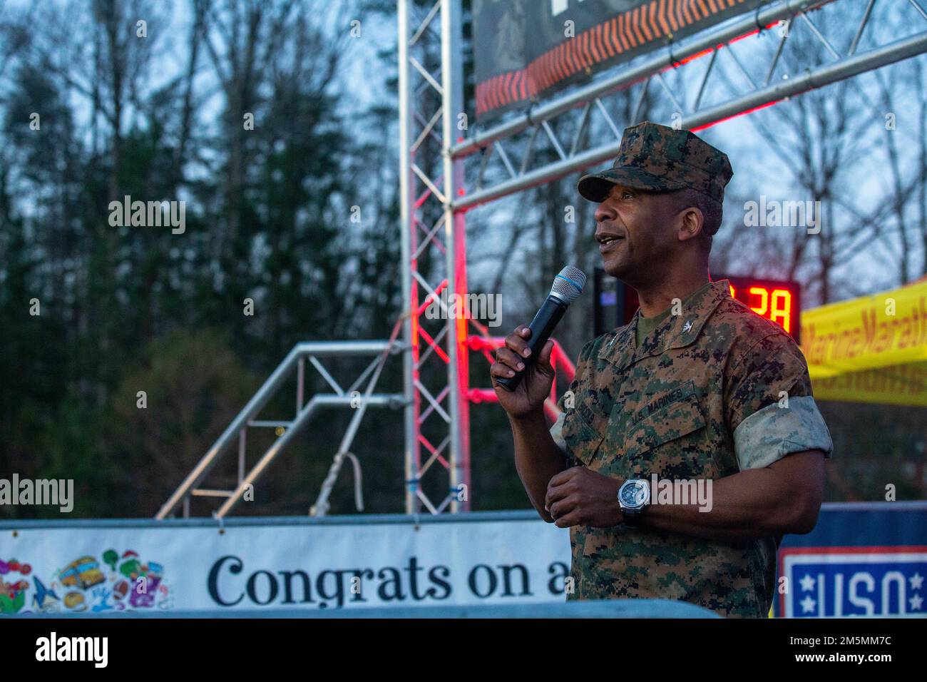 U.S. Marine Corps Col. Michael L. Brooks, base commander, Marine Corps