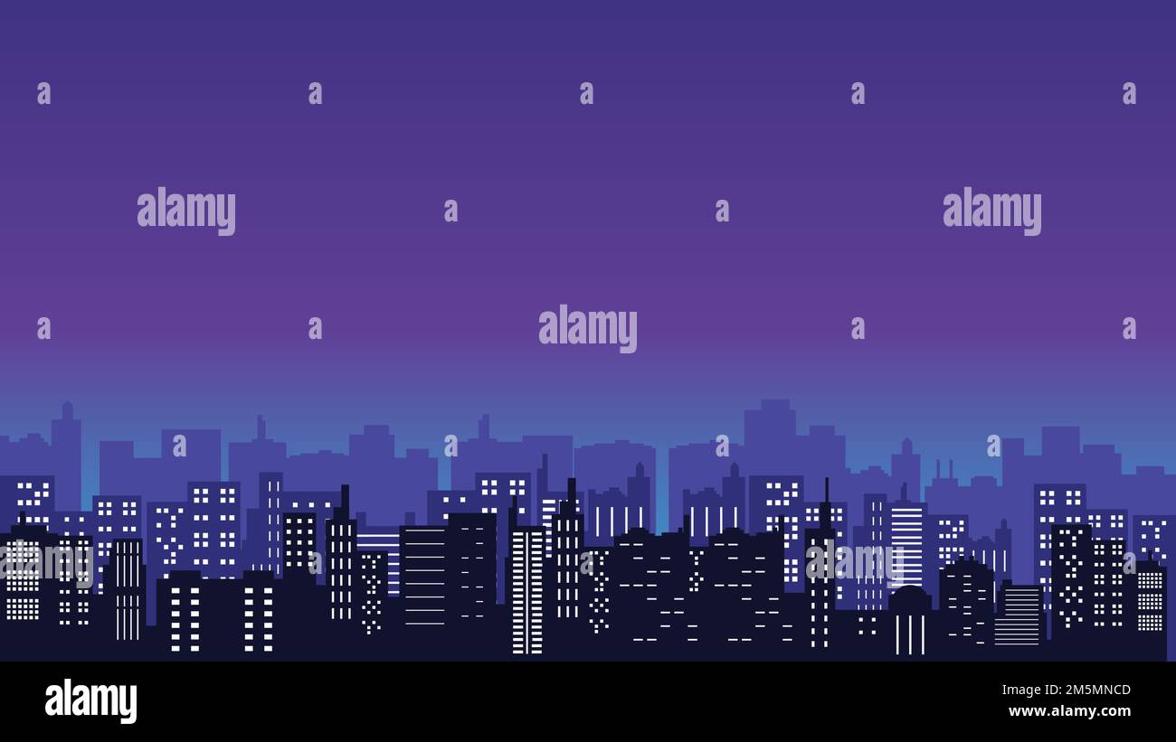the background of many tall buildings in the city center with a ...