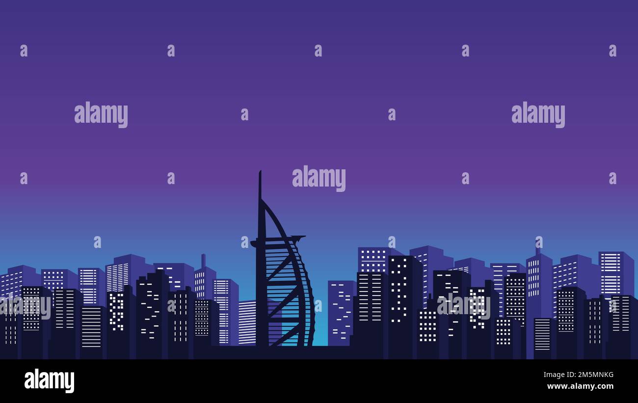 the background of many tall buildings in the city center with a ...