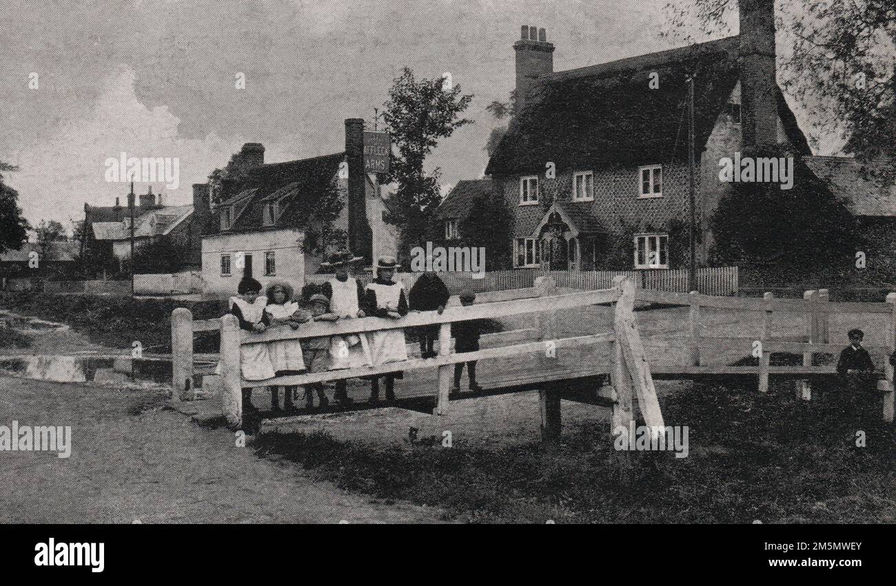 Affleck Arms Dalham Newmarket Suffolk 1920 Stock Photo