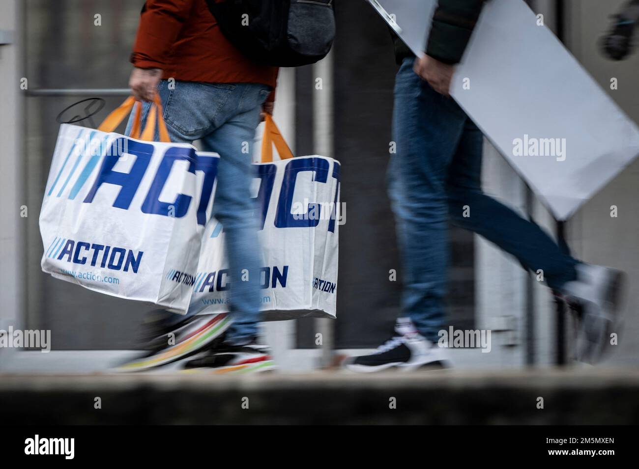 An outside view of a supermarket of Dutch hard-discount chain Action on ...