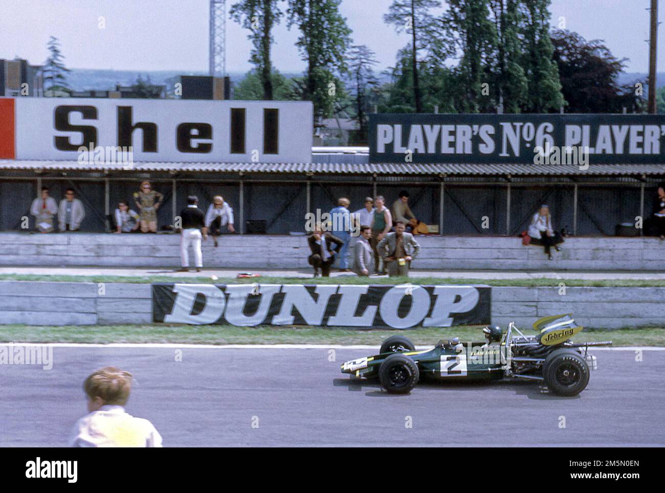 Jochen Rindt in his Lotus 69 at the 1970 European Formula 2 race at Crystal Palace race track 25/5/1970 Stock Photo