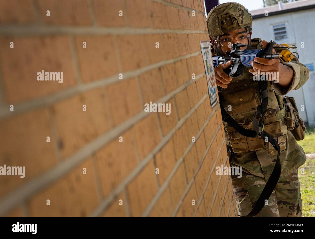 Senior airman charles mcmillan 96th security forces squadron leads a