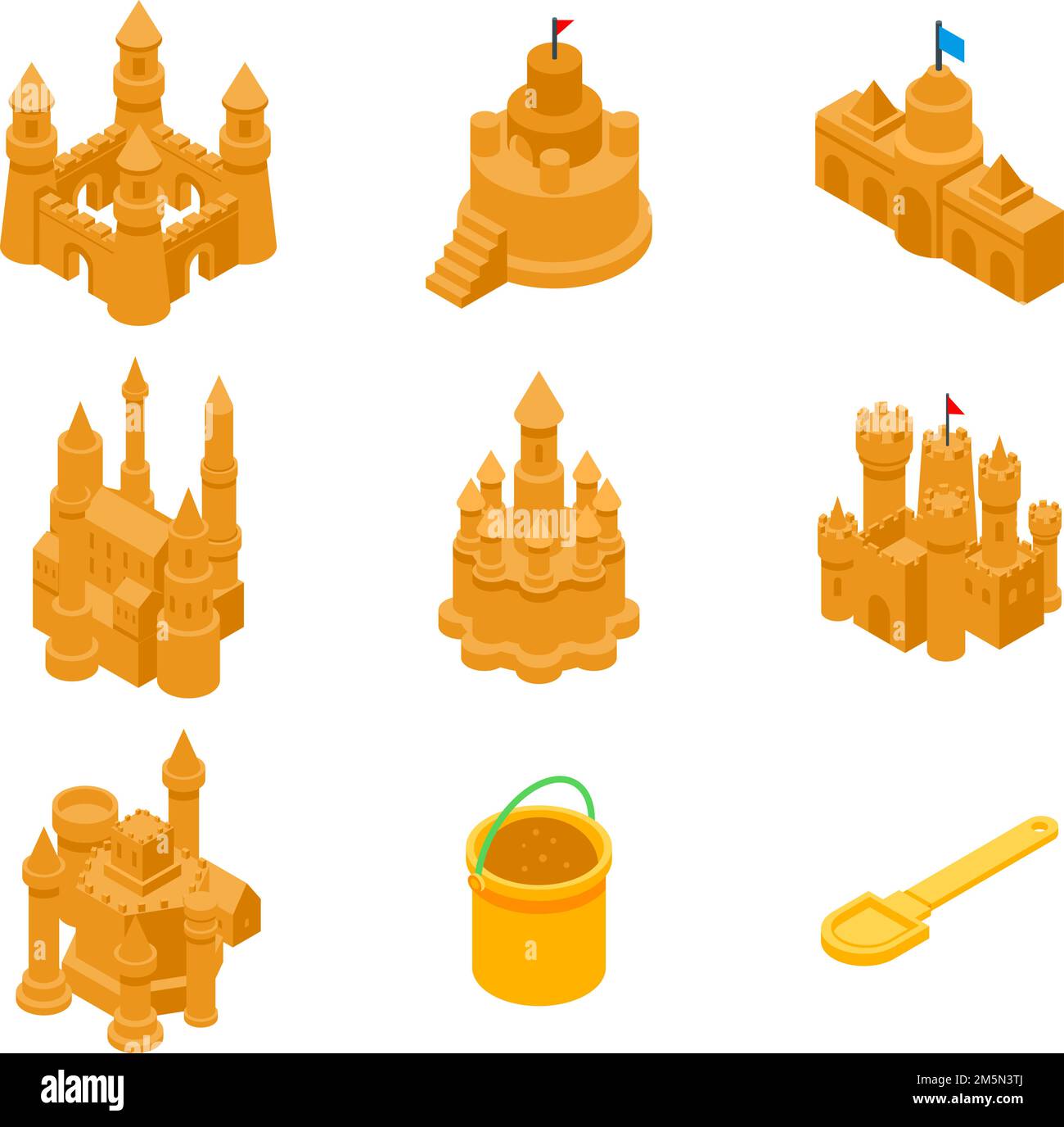 Castle architecture sea tree Stock Vector Images - Alamy