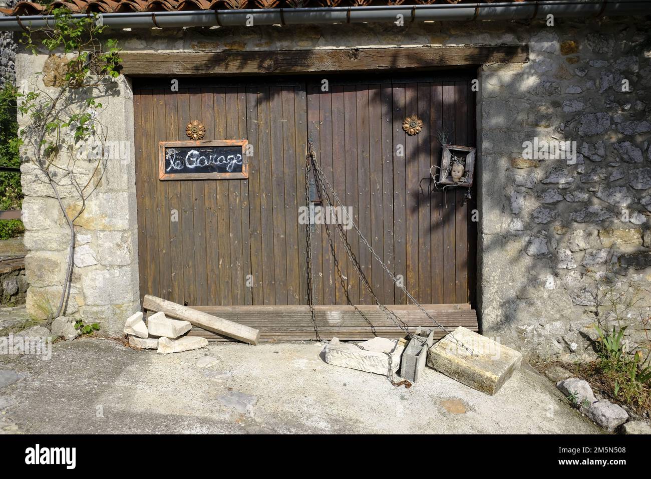 old, historic wooden doors, doors in Europe Stock Photo