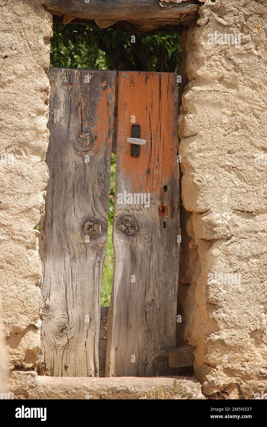 old, historic wooden doors, doors in Europe Stock Photo