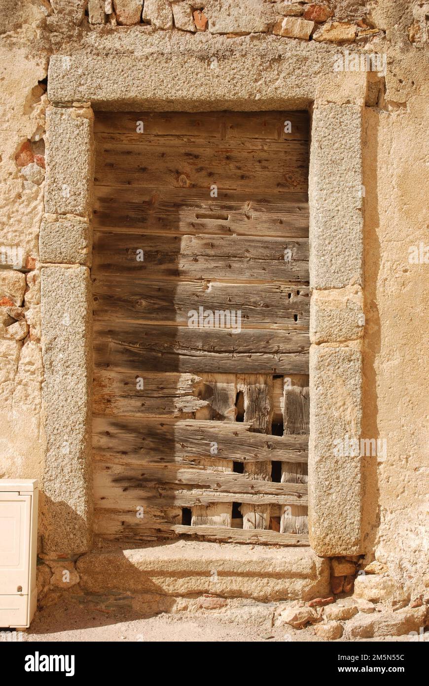 old, historic wooden doors, doors in Europe Stock Photo