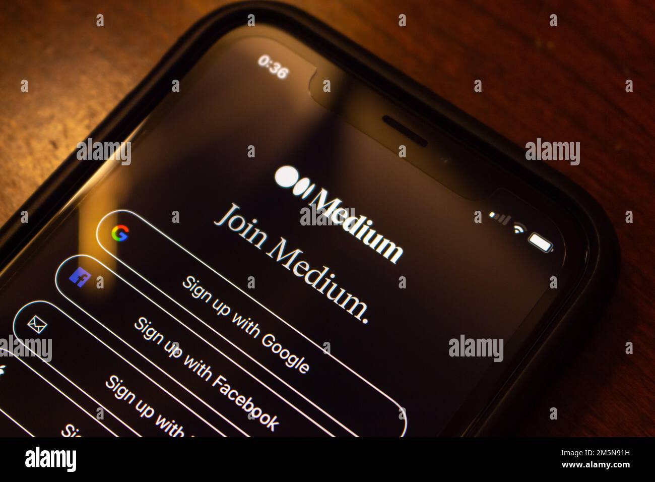 Vancouver, CANADA Dec 3 2022 An US open writing online publishing