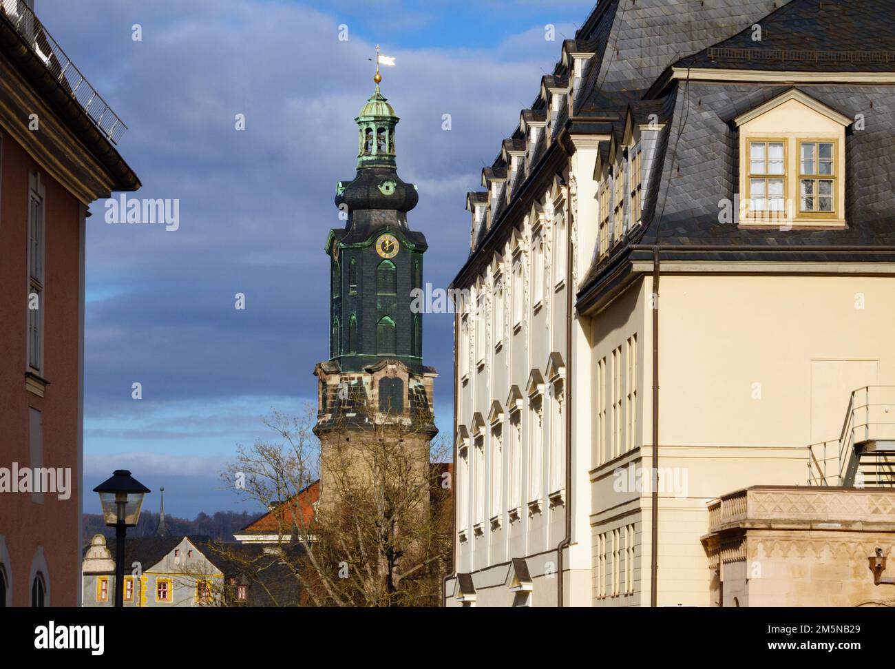Weimar Germany 24th Dec 2022 The city palace with the palace tower
