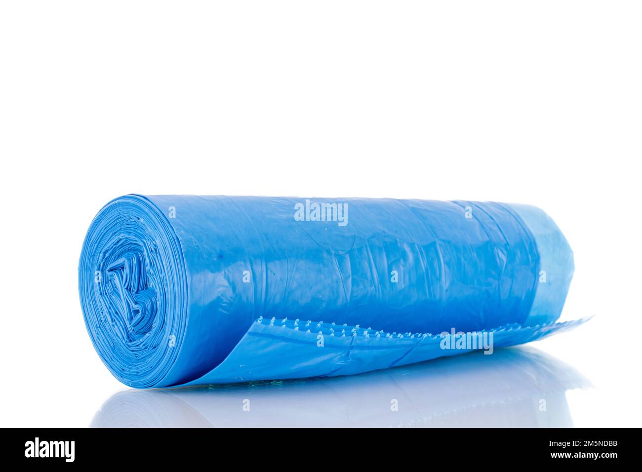 Plastic garbage bags, macro, isolated on white background Stock Photo ...