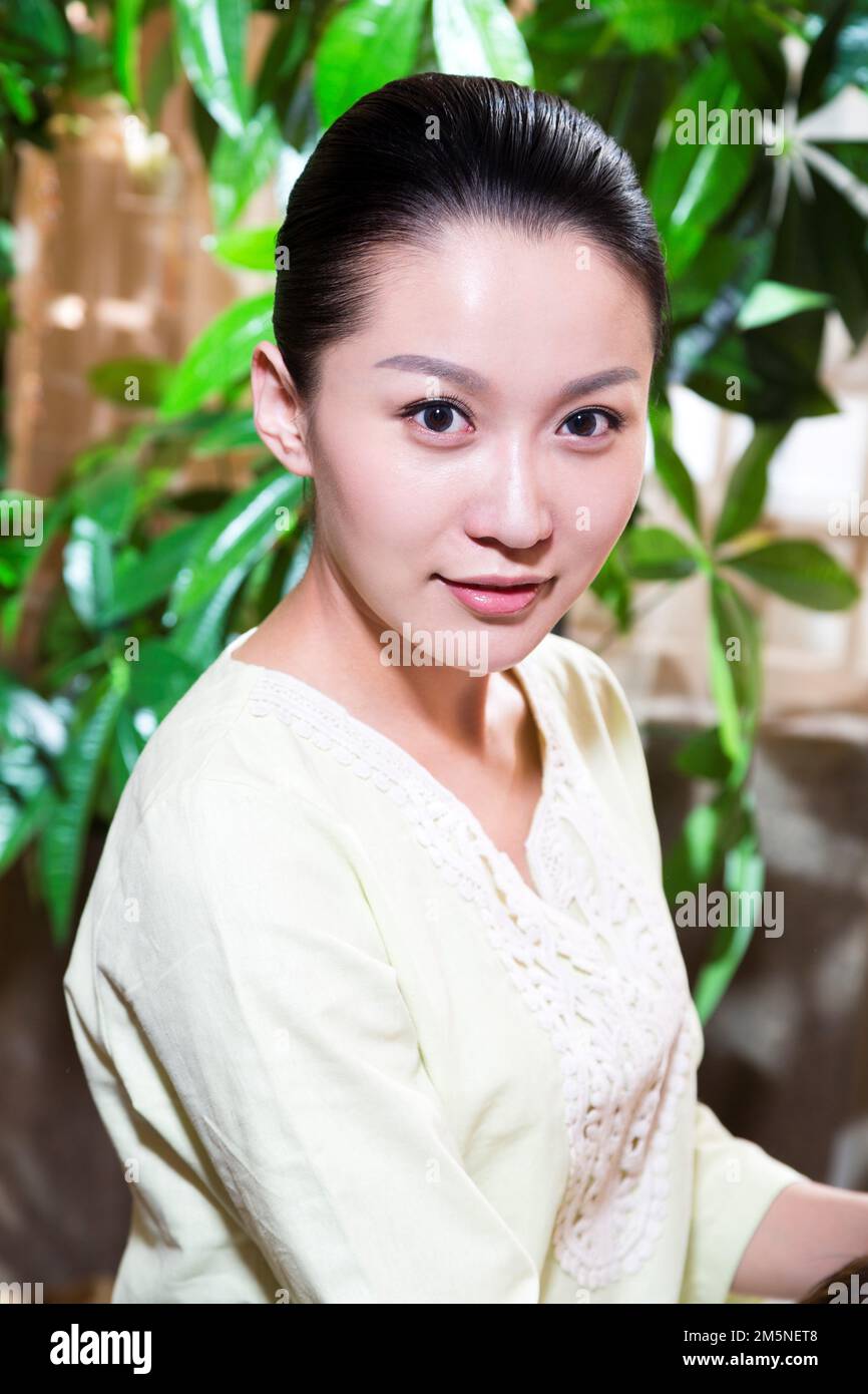 The young woman do SPA and beauty Stock Photo