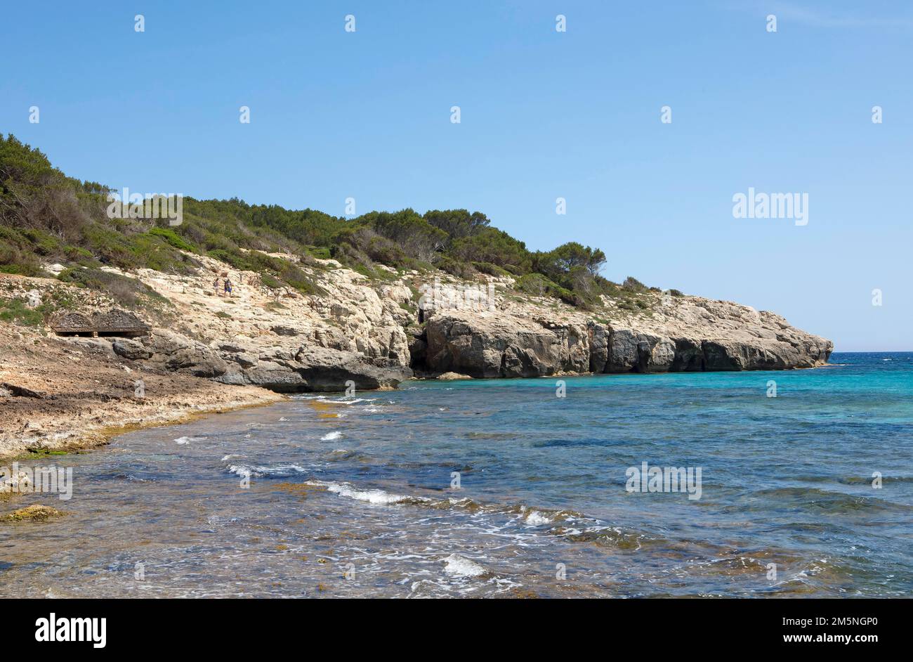 Platja de Sant Tomas, Sant Tomas, Es Migjorn Gran, Menorca Stock Photo