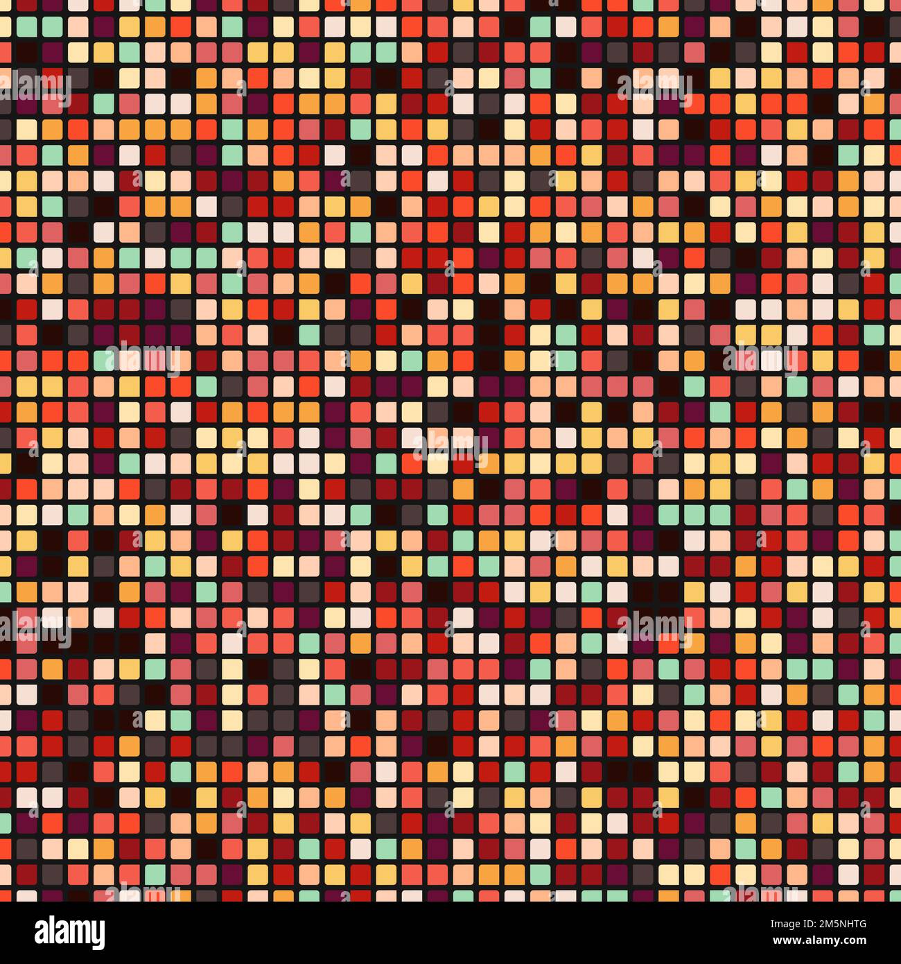 Color checkered squares background generative pattern illustration Stock Vector
