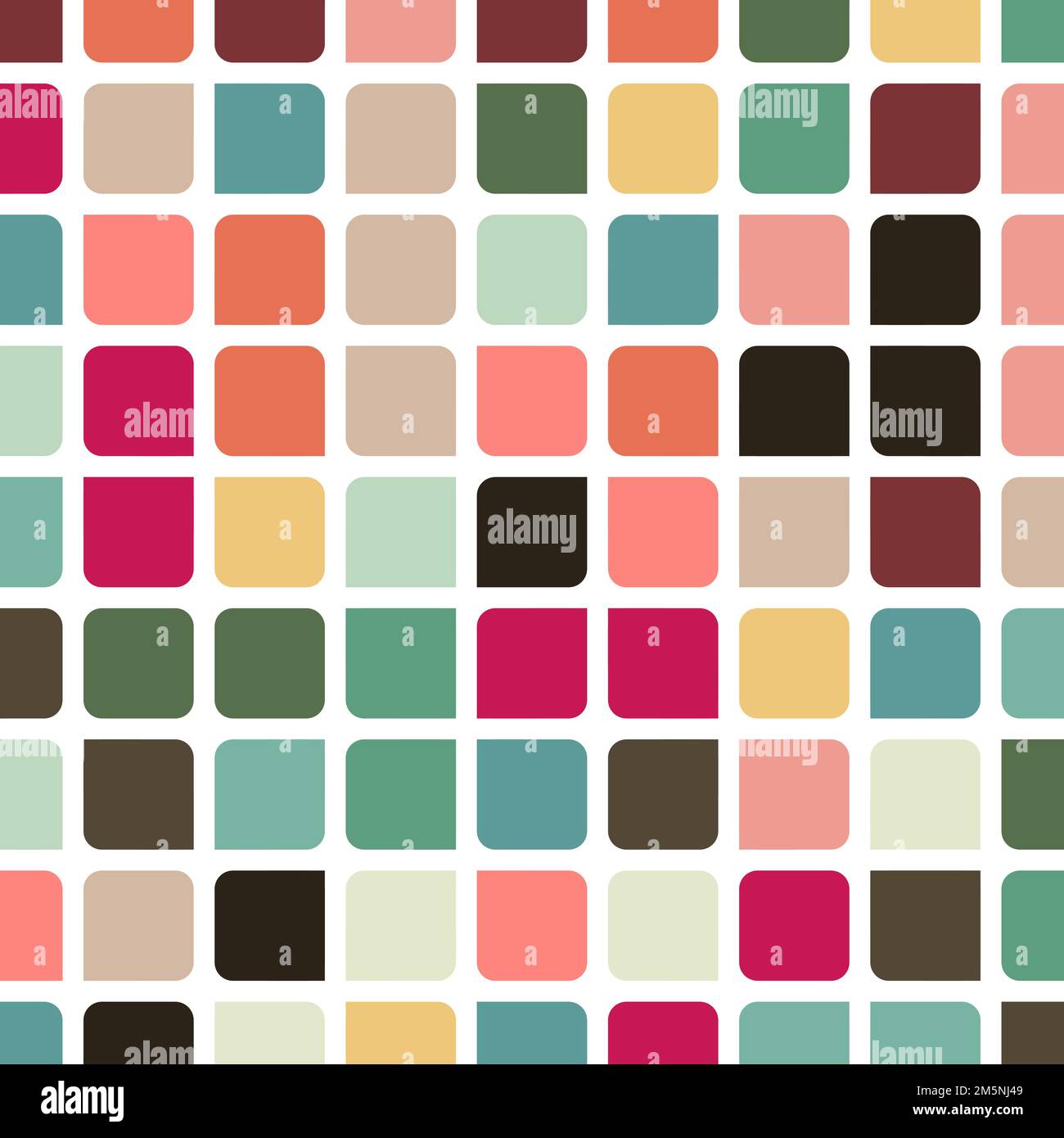 Color checkered squares background generative pattern illustration Stock Vector